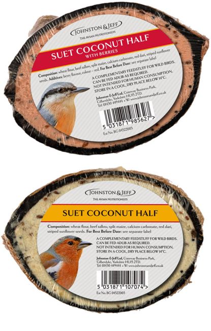 Bird Care - Suet Coconut Halves