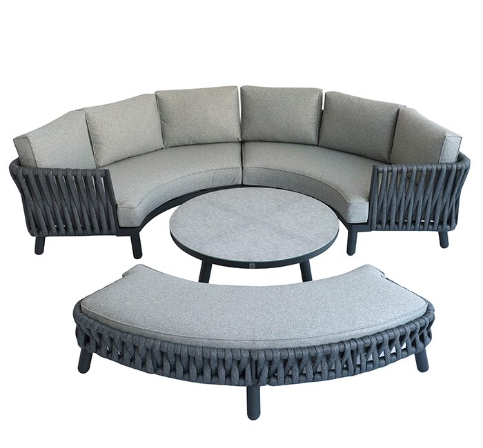 W garden Living - Seychelles Horseshoe Lounge Set